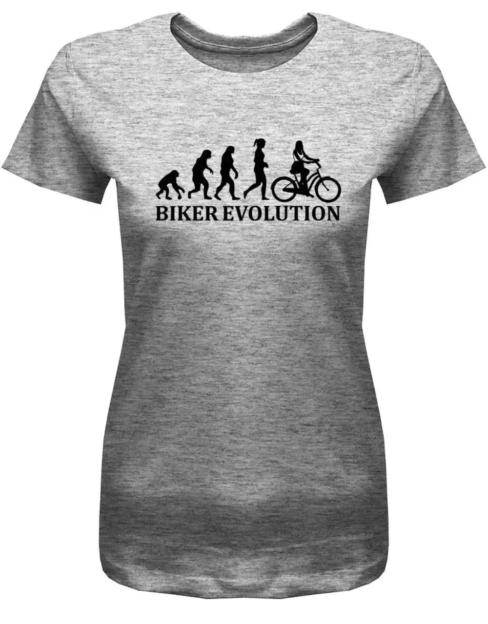 Biker Evolution - Fahrradfahrerin - Damen T-Shirt