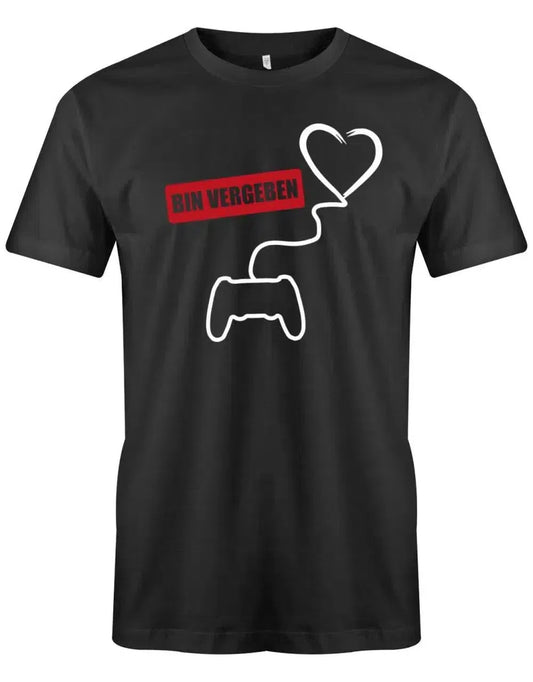 Bin vergeben - Gamer Herz - Herren T-Shirt