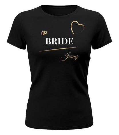 Bride Shirt Personalized – Bachelorette Party Bride T Shirt Women