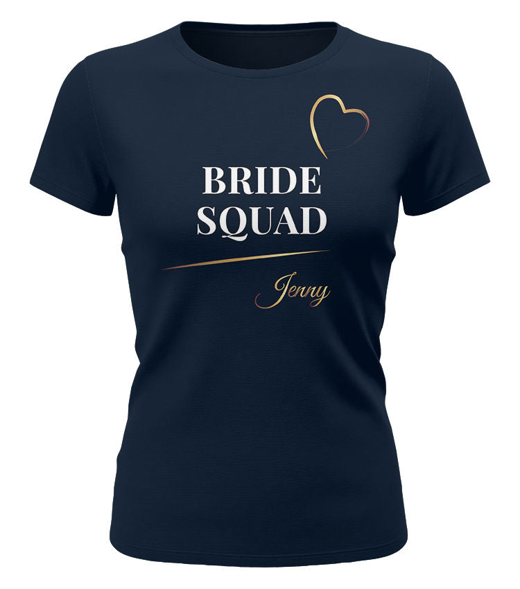 Bride Squad Shirt Women – Personalized Bachelorette Party Matching Outfit