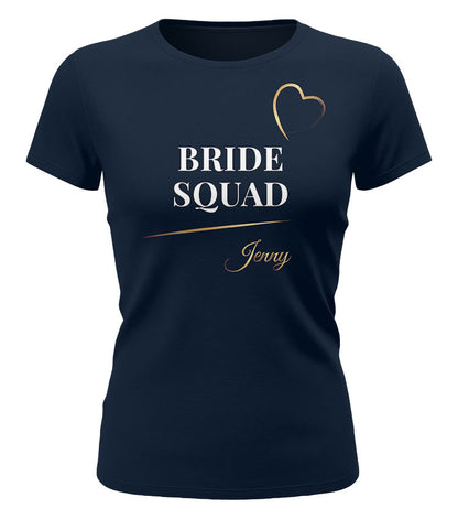 Bride Squad Shirt Women – Personalized Bachelorette Party Matching Outfit