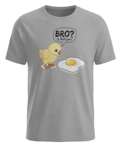 lustiges herren t shirt küken ei bro is that you funshirt grau humor sprüche shirt männer