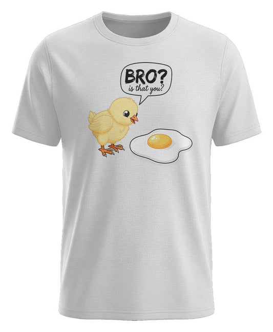 lustiges herren t shirt küken ei bro is that you funshirt grau humor sprüche shirt männer