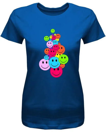 Bunte Smileys - Fun - Damen T-Shirt
