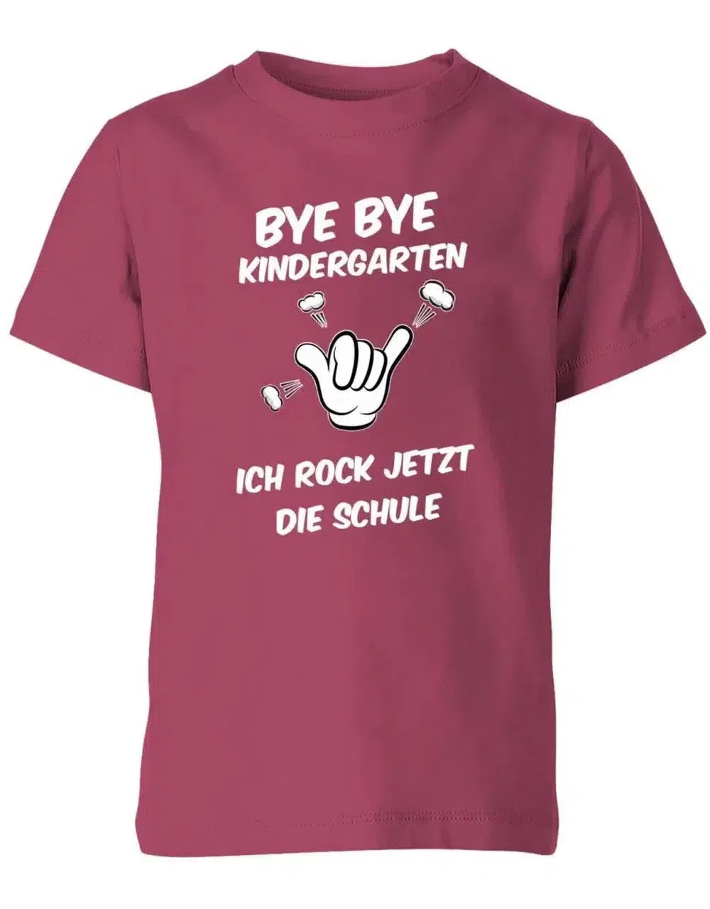 Bye bye Kindergarten ich rock jetzt die Schule - Einschulung - Kinder T-Shirt