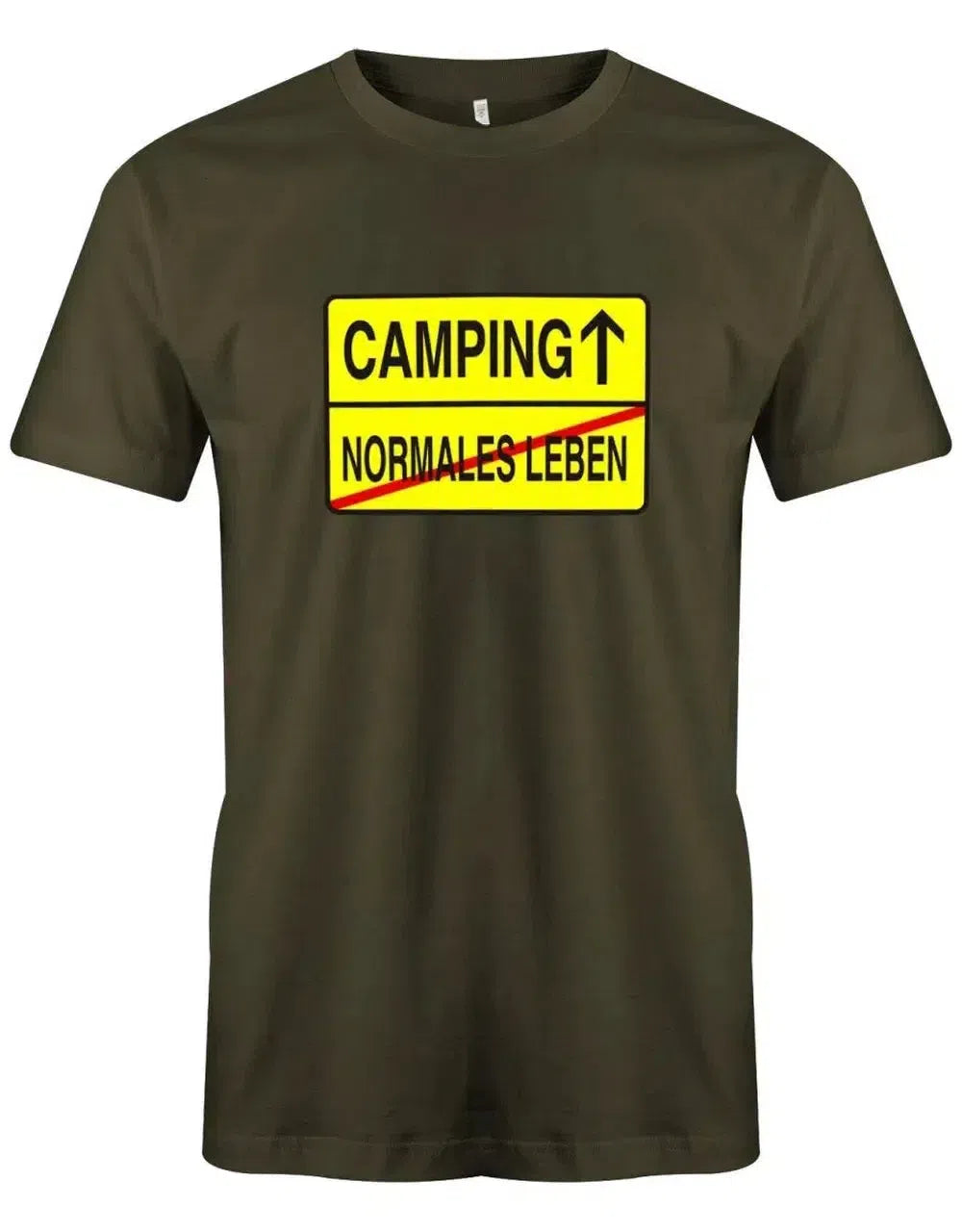 camping bilder lustig Camping Normales Leben Ortsschild – Camping Herren Shirt