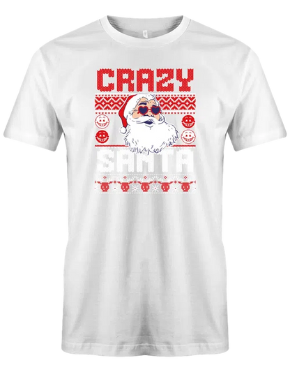 Crazy Santa Ugly Shirt Weihnachten T Shirt Herren T Shirt