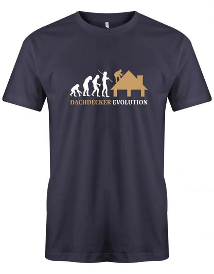 Dachdecker Evolution - Handwerker - Herren T-Shirt