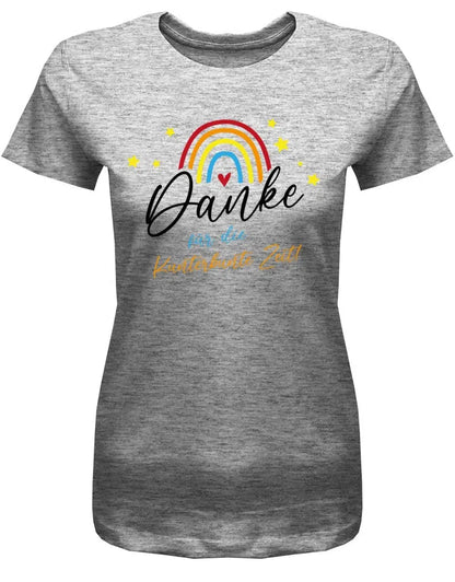 Danke für die Kunterbunter Zeit - Regenbogen - Erzieherin Geschenk T-Shirt