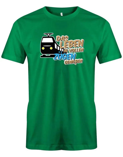 Das Leben in vollen Zügen genießen - Herren T-Shirt