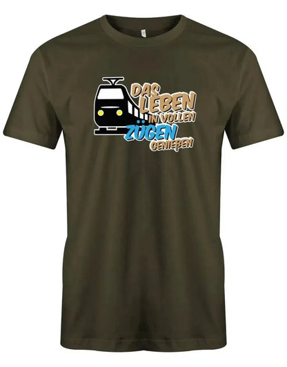 Das Leben in vollen Zügen genießen - Herren T-Shirt