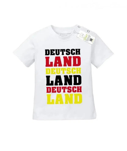 Deutschland 3 mal - EM WM - Fan - Baby T-Shirt