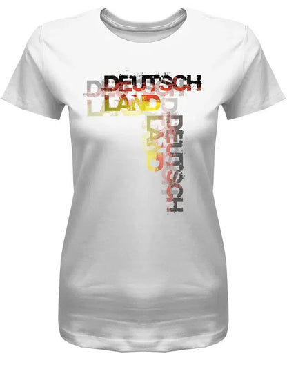 Deutschland Design - EM WM - Fan - Damen T-Shirt