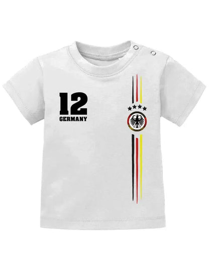 Deutschland EM WM T-Shirt Logo Rund - Baby T-Shirt