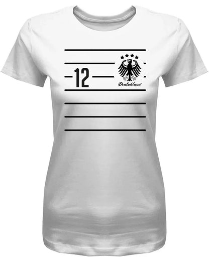 Deutschland Em 2021 Damen Shirt mit Wunschnummer