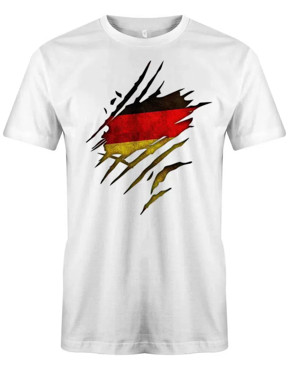 Deutschland Shirt aufgerissen - WM EM Fan T-Shirt - Herren T-Shirt