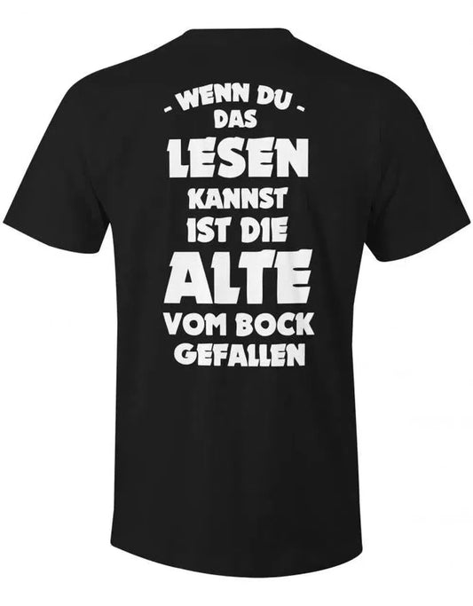 Die alte vom Bock gefallen - Biker - Motorrad - Herren T-Shirt