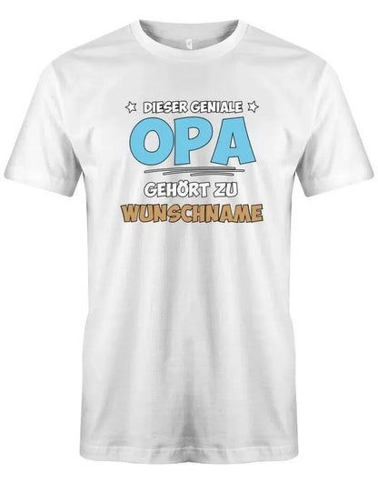 Dieser geniale Opa gehört zu Wunschname - Personalisierbar mit deinem Wunschnamen - Herren T-Shirt