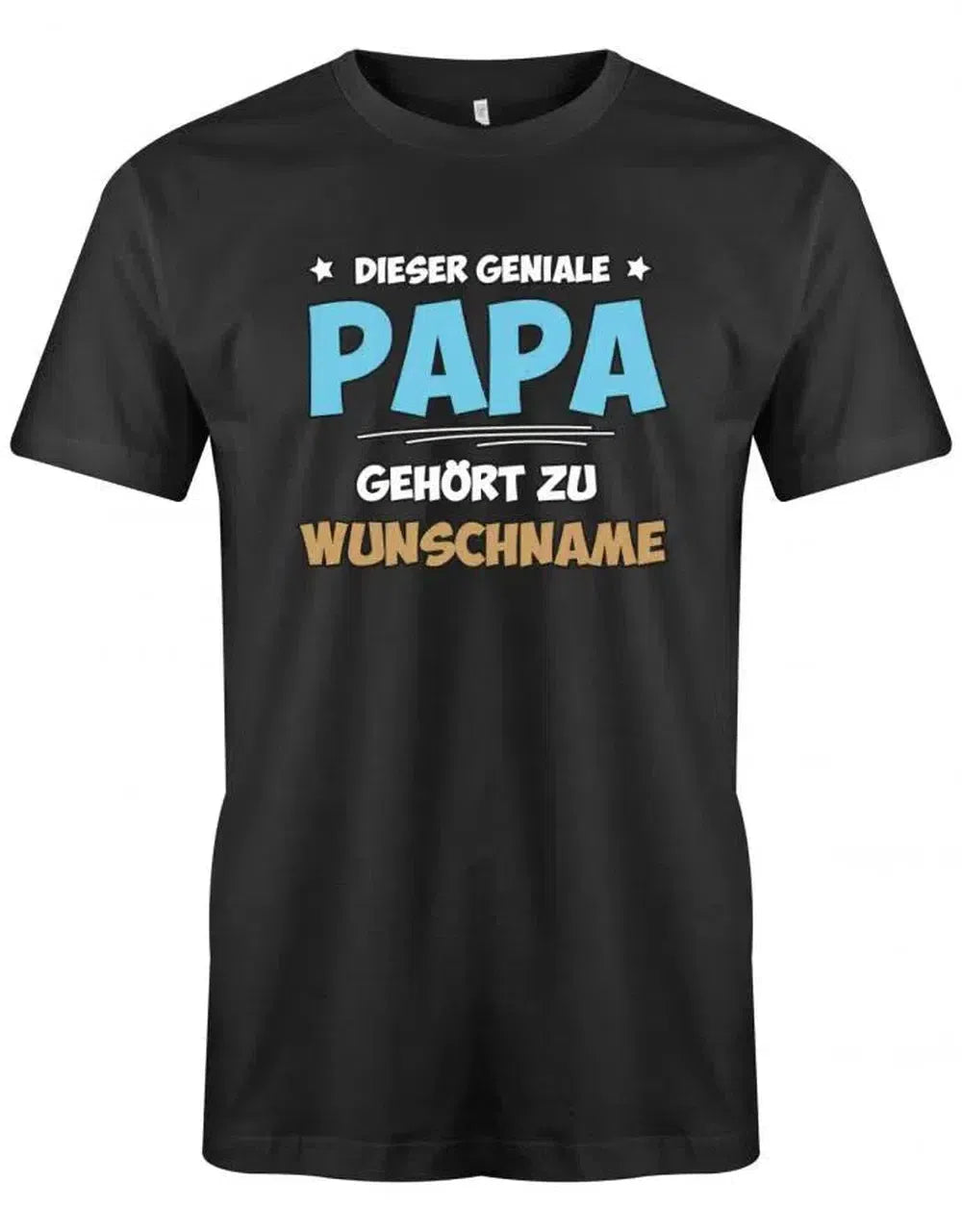 Dieser geniale Papa gehört zu Wunschname - Personalisierbar mit deinem Wunschnamen - Papa Shirt Herren