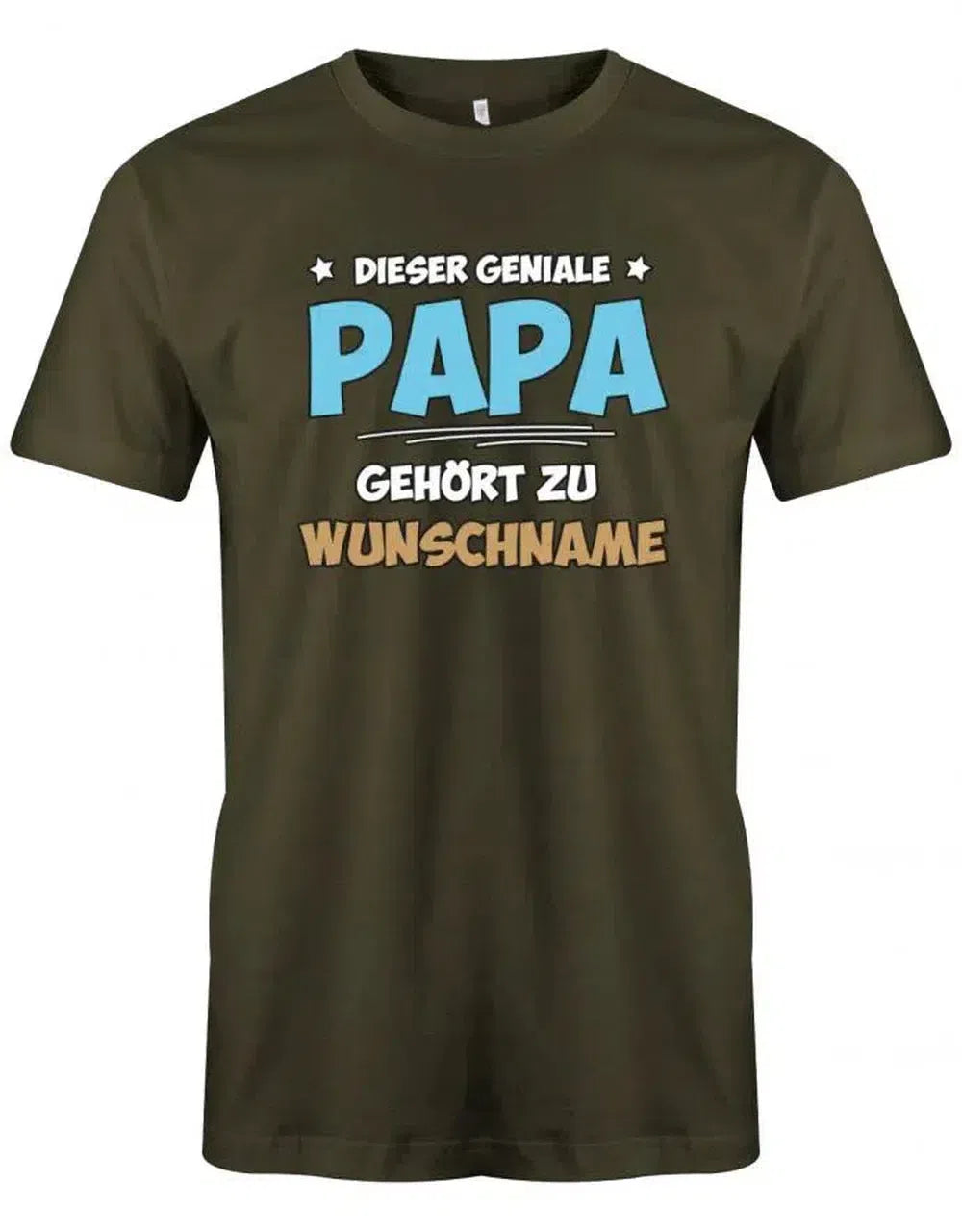 Dieser geniale Papa gehört zu Wunschname - Personalisierbar mit deinem Wunschnamen - Papa Shirt Herren