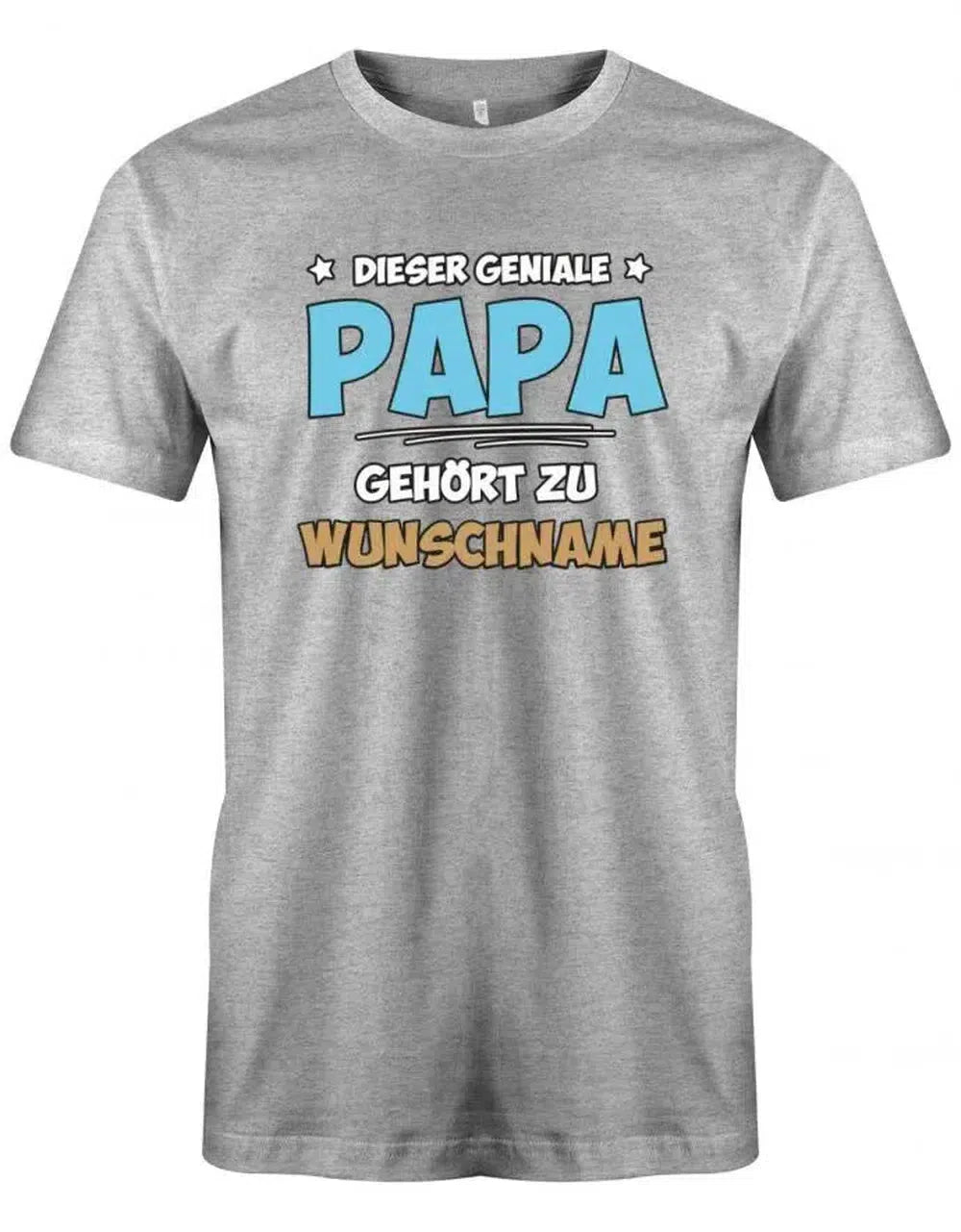 Dieser geniale Papa gehört zu Wunschname - Personalisierbar mit deinem Wunschnamen - Papa Shirt Herren