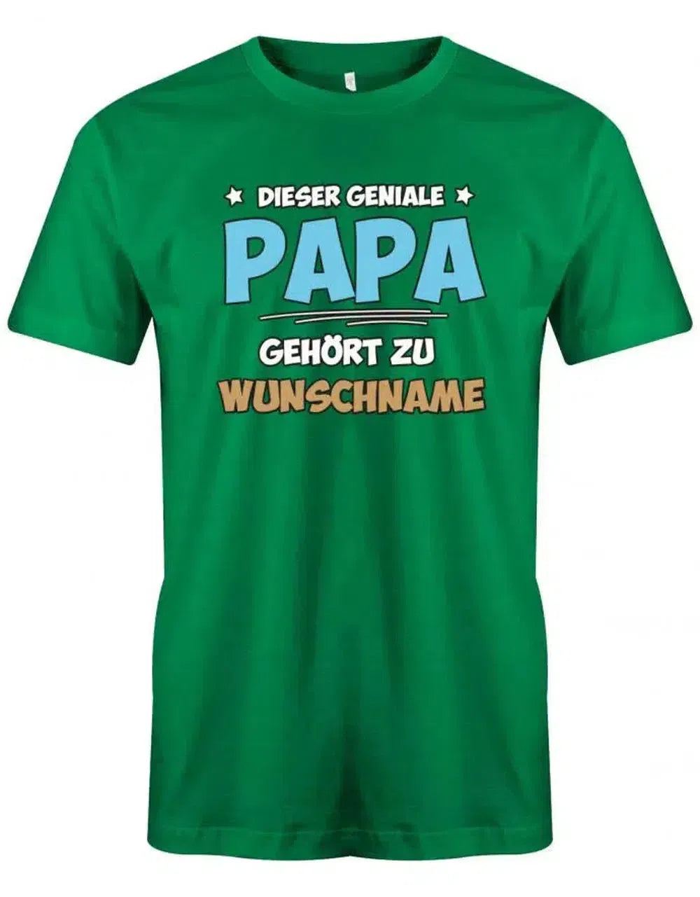 Dieser geniale Papa gehört zu Wunschname - Personalisierbar mit deinem Wunschnamen - Papa Shirt Herren