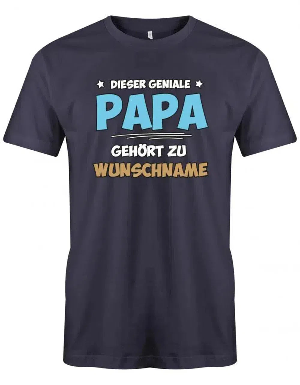 Dieser geniale Papa gehört zu Wunschname - Personalisierbar mit deinem Wunschnamen - Papa Shirt Herren