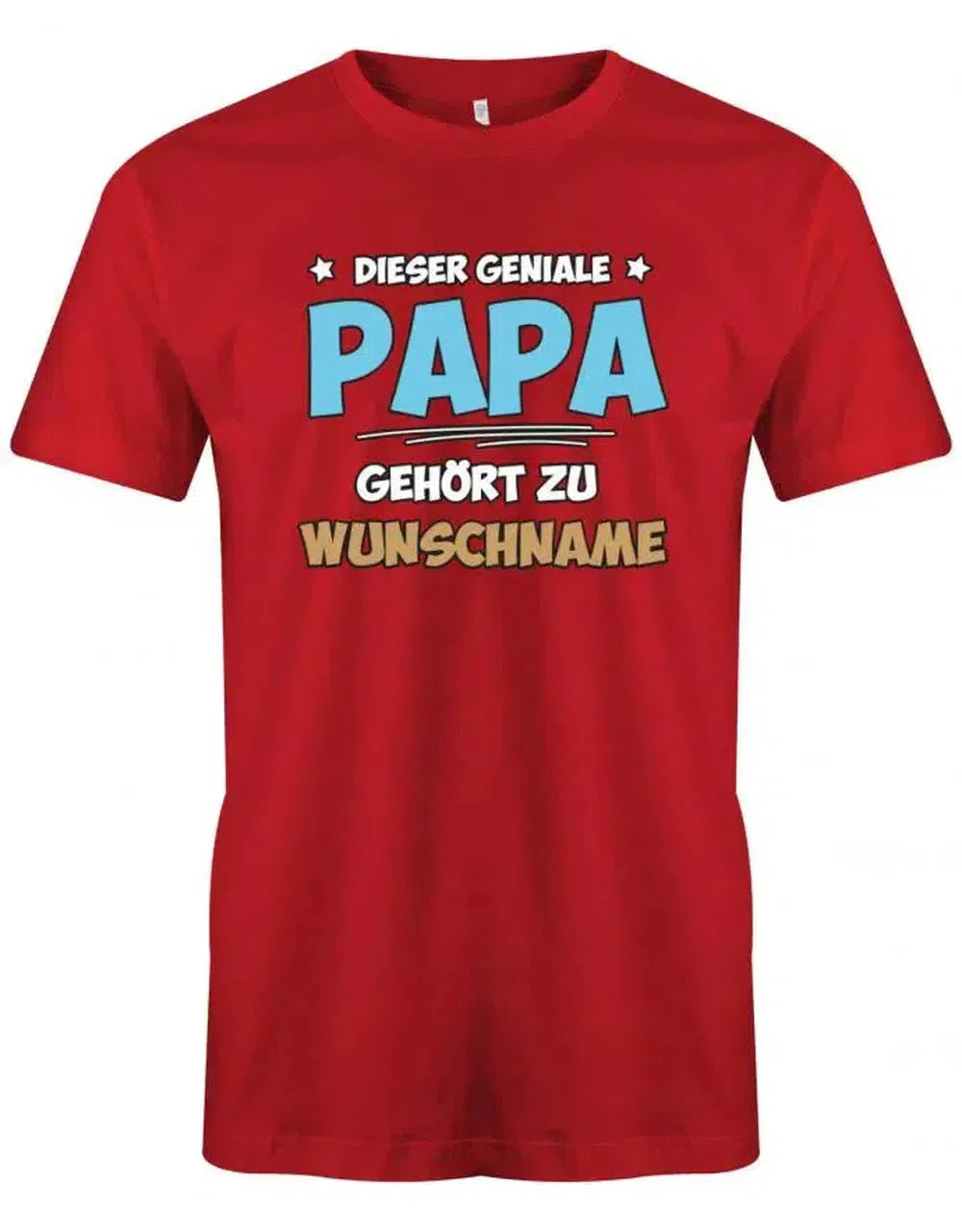 Dieser geniale Papa gehört zu Wunschname - Personalisierbar mit deinem Wunschnamen - Papa Shirt Herren