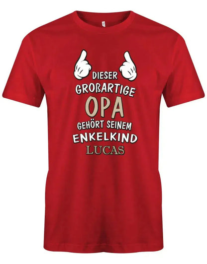 Dieser großartige Opa gehört seinem Enkelkind - Herren T-Shirt