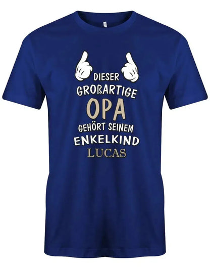 Dieser großartige Opa gehört seinem Enkelkind - Herren T-Shirt
