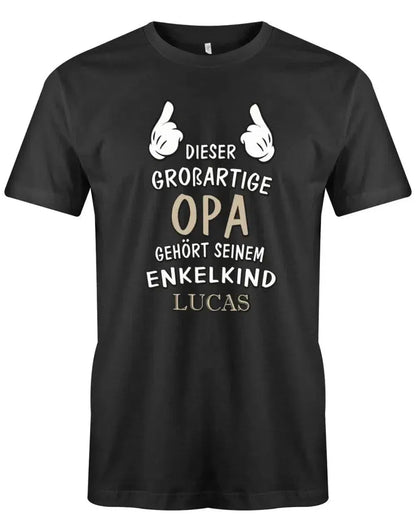 Dieser großartige Opa gehört seinem Enkelkind - Herren T-Shirt