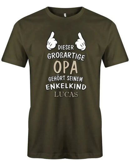 Dieser großartige Opa gehört seinem Enkelkind - Herren T-Shirt