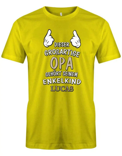 Dieser großartige Opa gehört seinem Enkelkind - Herren T-Shirt