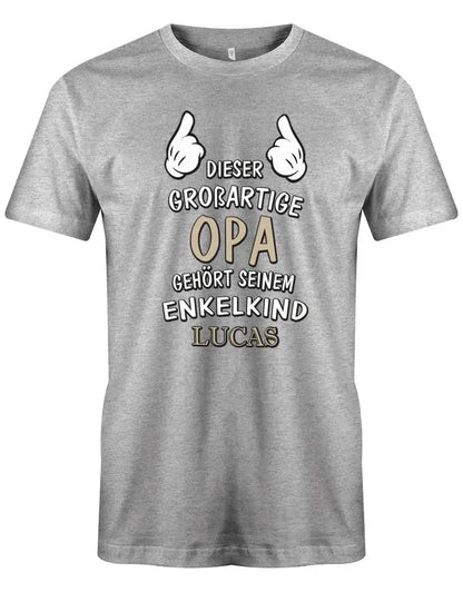 Dieser großartige Opa gehört seinem Enkelkind - Herren T-Shirt