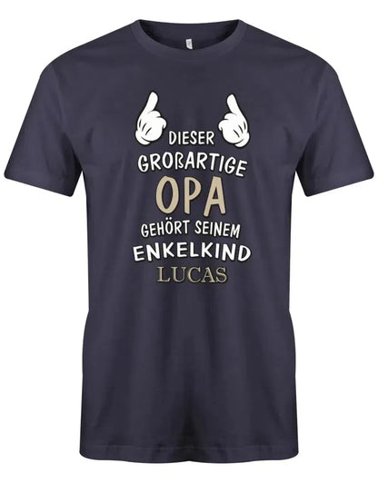 Dieser großartige Opa gehört seinem Enkelkind - Herren T-Shirt