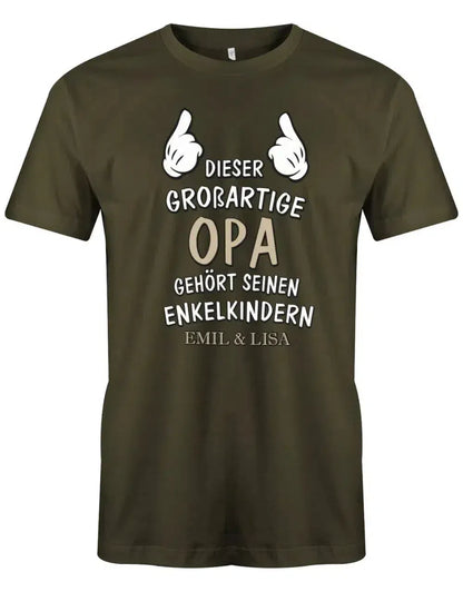 Dieser großartige Opa gehört seinen Enkelkindern - Herren T-Shirt