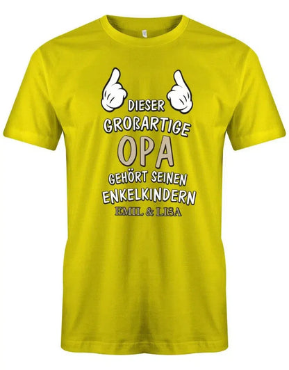 Dieser großartige Opa gehört seinen Enkelkindern - Herren T-Shirt