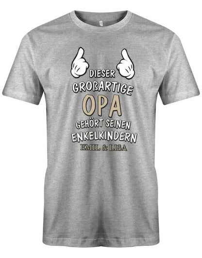 Dieser großartige Opa gehört seinen Enkelkindern - Herren T-Shirt