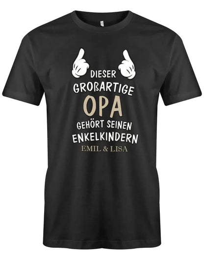 Dieser großartige Opa gehört seinen Enkelkindern - Herren T-Shirt
