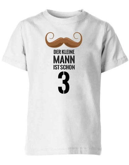 Dieser kleine Mann ist schon 3 Schnurrbart - Kinder T-Shirt