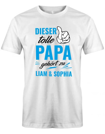 Dieser tolle Papa gehört zu mit Wunschname - Papa Shirt Herren