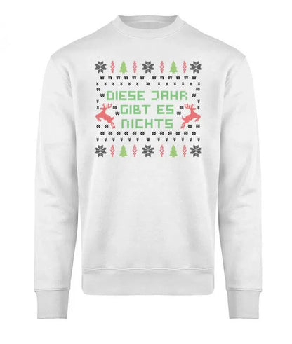 Dieses Jahr gibt es nichts Strickmuster Ugly Christmas Pullover Unisex