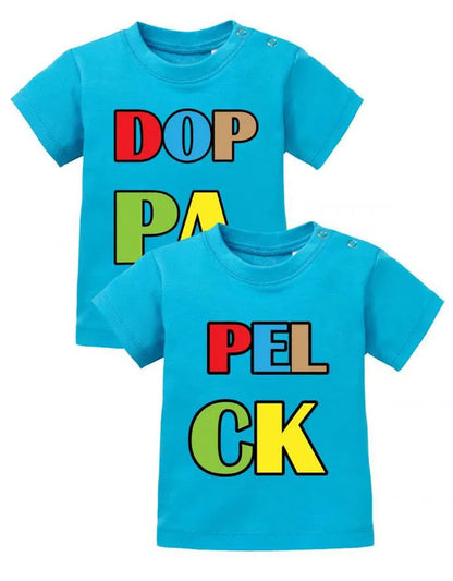 Doppelpack - Zwillinge - 2 Stk. - Baby T-Shirt