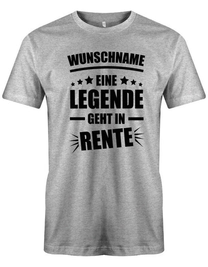 Geschenk zum Ruhestand – personalisiertes Rentner T Shirt mit Wunschname