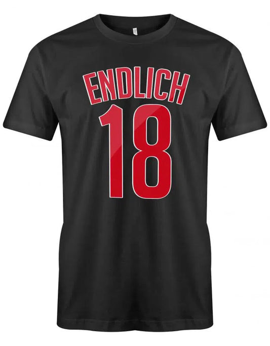 Endlich 18 Collage Style - 18 Geburtstag Shirt Junge