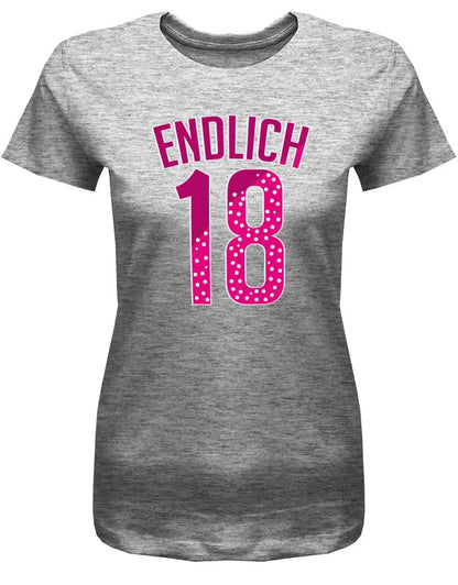 Endlich 18 Collage Style - 18 Geburtstag Shirt Mädchen