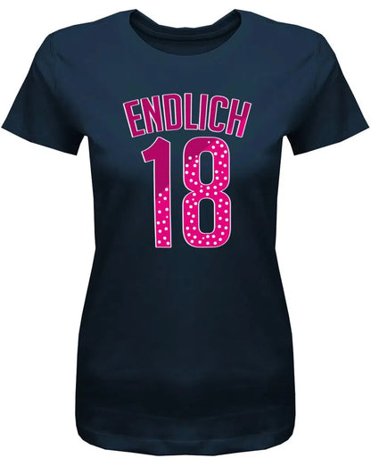 Endlich 18 Collage Style - 18 Geburtstag Shirt Mädchen