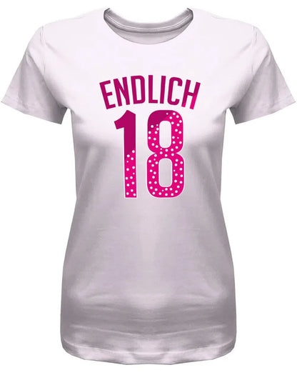 Endlich 18 Collage Style - 18 Geburtstag Shirt Mädchen