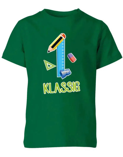 Erst Klassig - Geschenk zur Einschulung 1. Klasse - Schule - Kinder T-Shirt