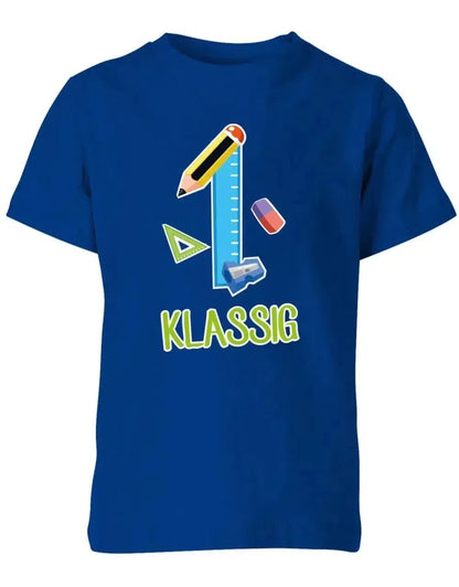 Erst Klassig - Geschenk zur Einschulung 1. Klasse - Schule - Kinder T-Shirt